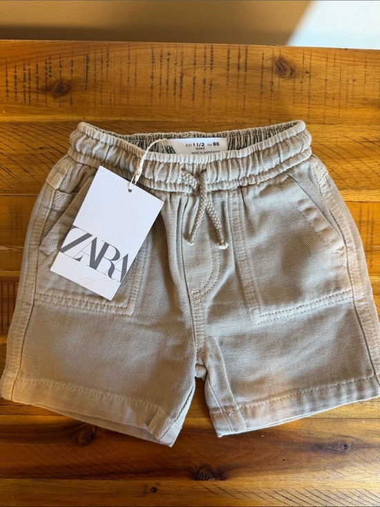 Zara Other - NWT Zara Baby Neutral Beige Knit Drawstring Shorts